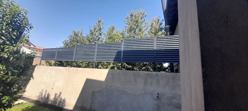 Металлические забор жалюзи-разные толщины из оцинковки долговечный