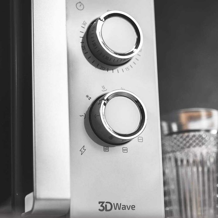 Микровълнова фурна Cecotec ProClean 4110, С грил, 23 л, 700 W, 3D вълнова технология