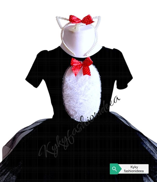 Pisica costum serbare halloween carnaval copii pisicuta costum