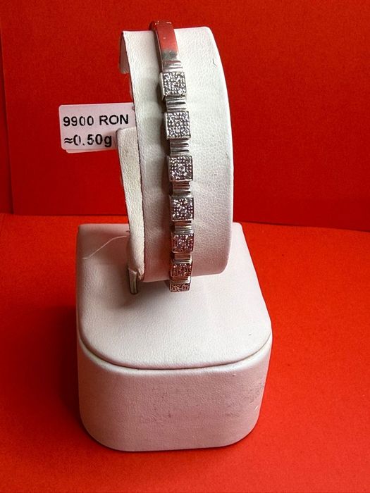 Brățară cu pietre prețioase din aur de 18K Amanet BKG