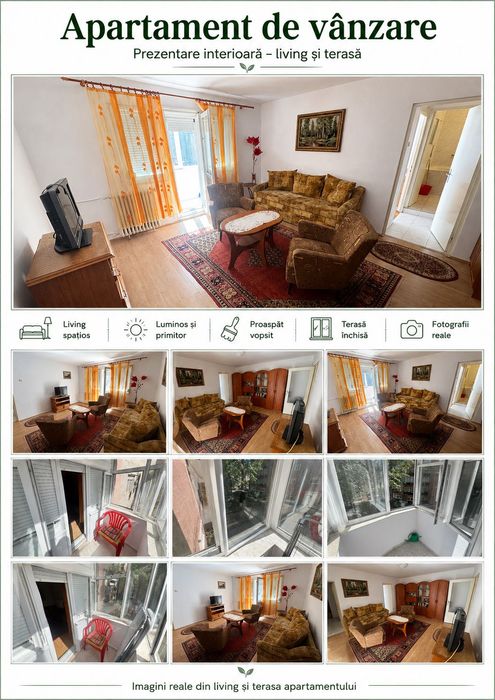 Apartament 2 camere de vanzare zona Rogerius