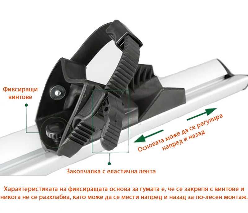 Багажник за велосипед за монтаж върху греди [нов]
