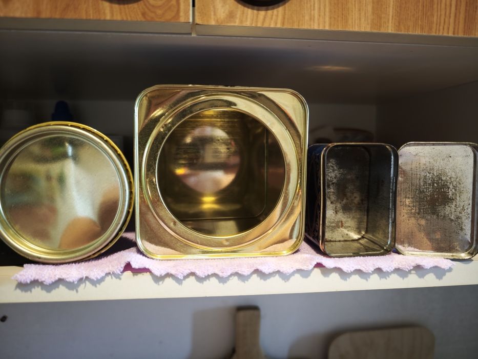 Раритет ,коробки жестяные от чая СССР,, продам только парой