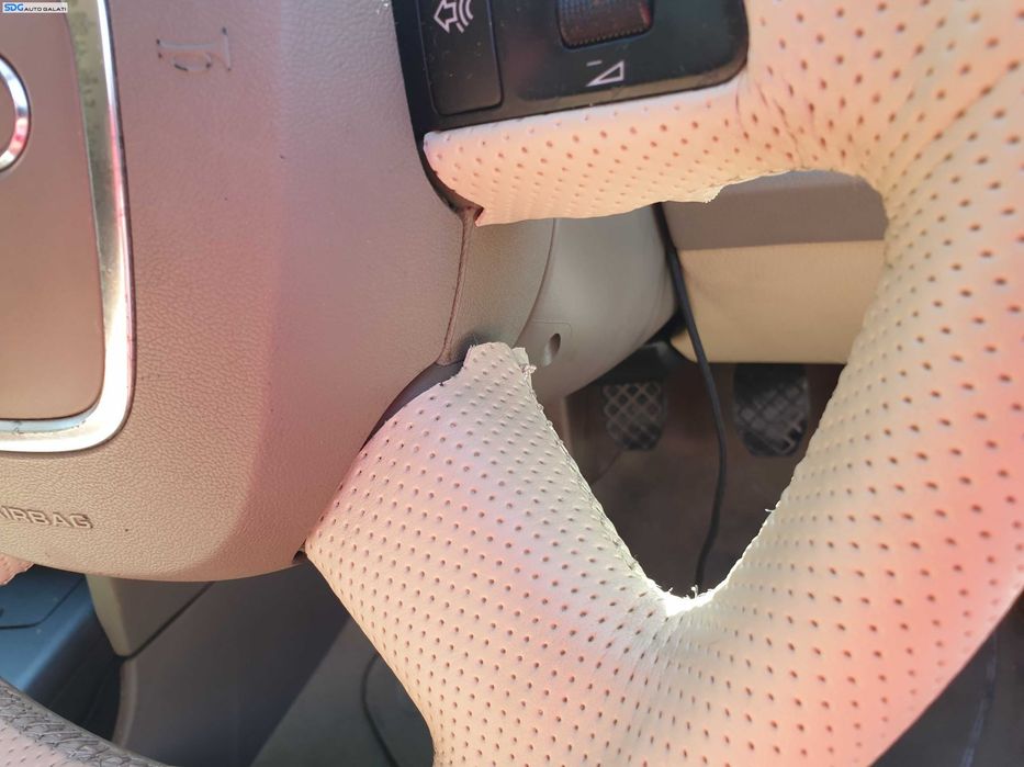 Volan Piele 4 Spite cu Comenzi FARA Airbag Retapitat cu Husa Audi A6 C6 NFL Non Facelift 2004 - 2008 [K6897]