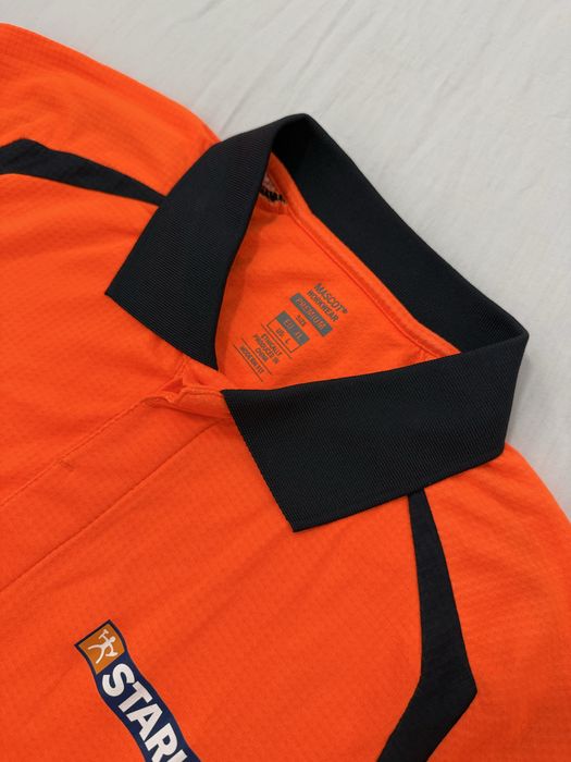 Tricou MASCOT Polo (XL barbat) munca lucru santier vizibil vizibilitate work workwear premium benzi reflectorizante