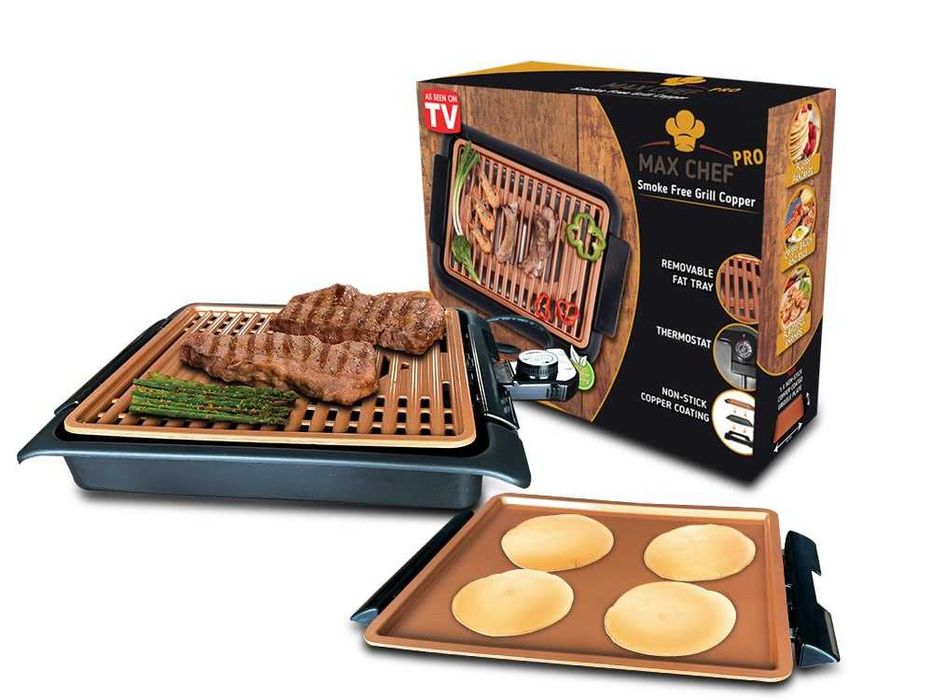 Электрический гриль Max Chef Smoke Free Grill and Griddle | 2 в 1