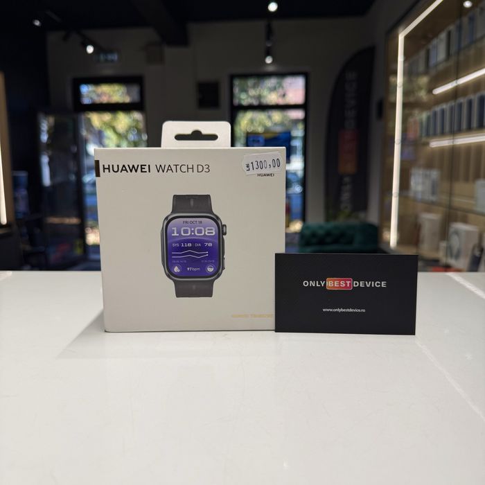 Smartwatch Huawei Watch D3 Black Aluminium Alloy Case