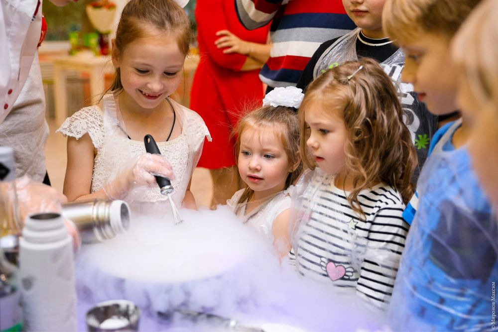 Азотное шоу, крио-шоу для детских праздников