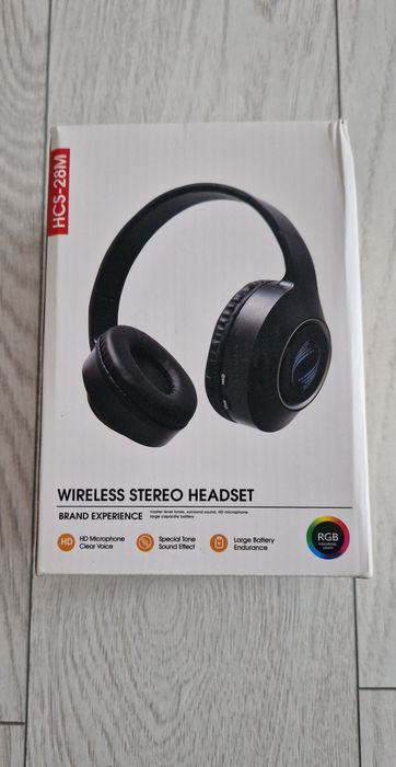 Căști RGB lumini LED/ Surround/ Bass (NOU)