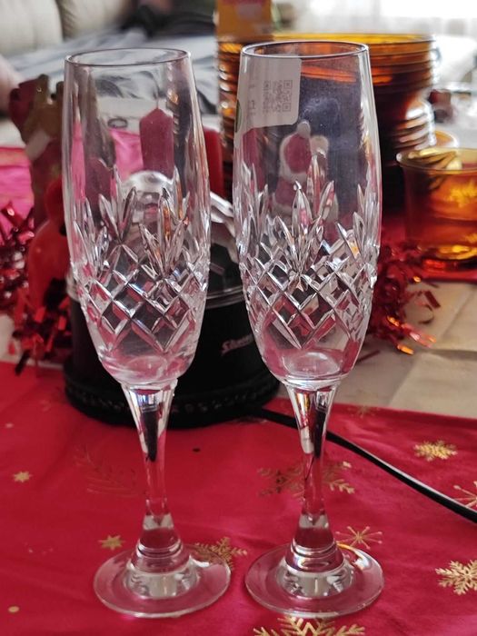 Кристални , годежни чаши за шампанско