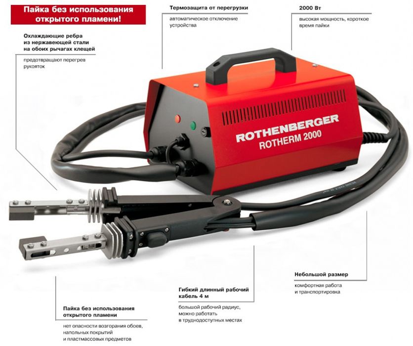 Набор для пайки Rothenberger Rotherm 2000 (Германия)