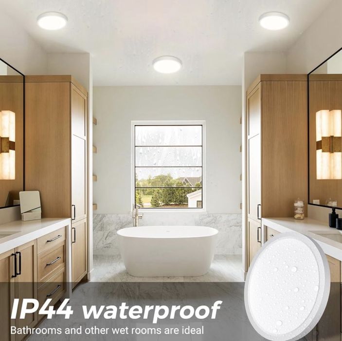 Lampă de tavan slochi LED, plată, 3 culori