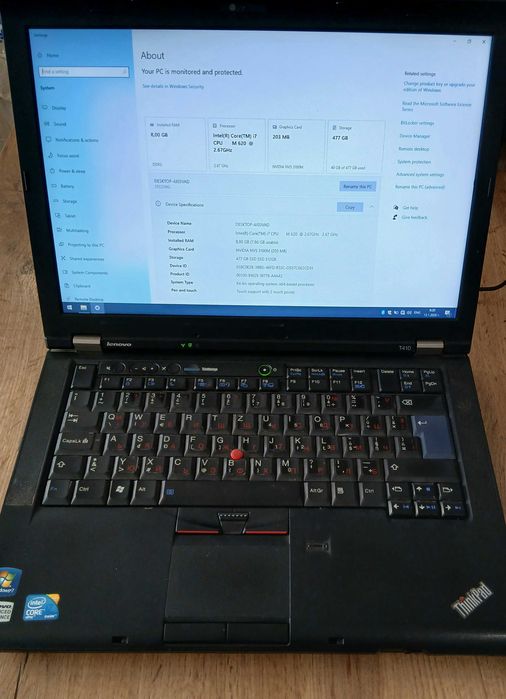 LENOVO ThinkPad I7 2.6Ghz SSD