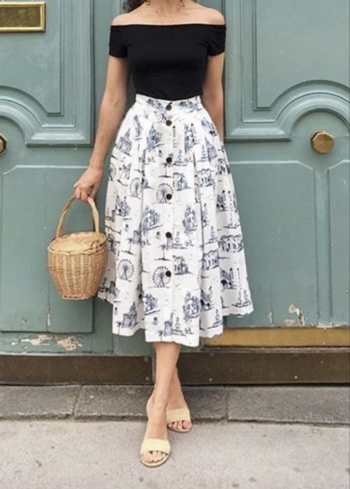 Юбка в стиле Dior от бренда Maje
