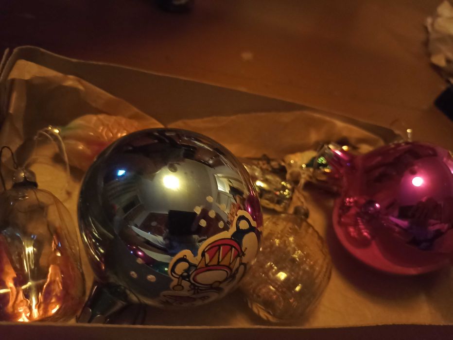 Елочные игрушки  стекло.производство ссср