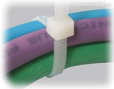 Coliere plastic alb 4.8x360 nu se rup.Soricei capace roti vulcanizare