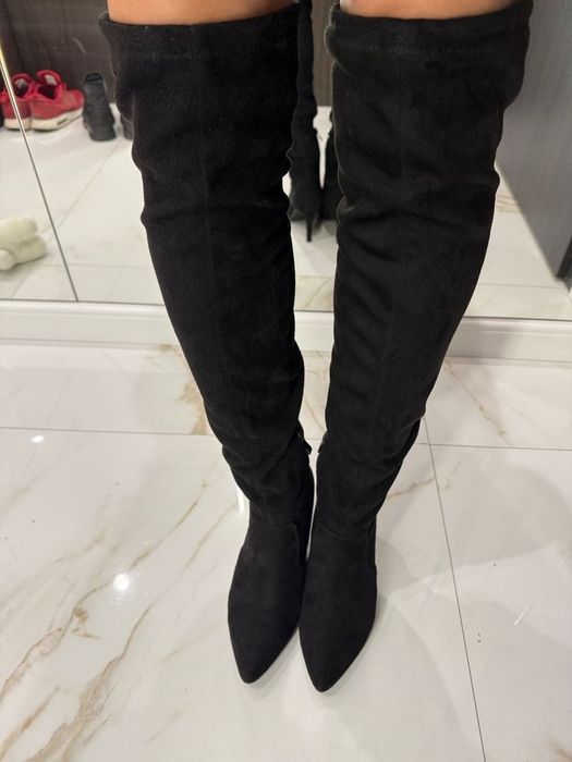 Дамски чизми велур 38 номер