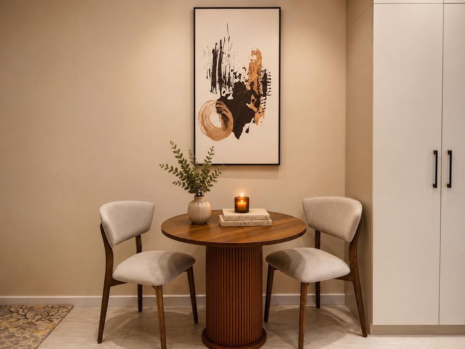 Luxury Beige Studio | Modera Tower View Посуточно