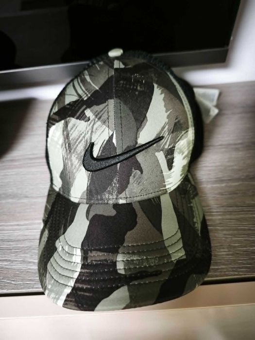 Nike, Sapca baseball unisex cu model pentru fitness, Negru