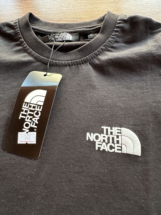 Детска,памучна,черна тениска The North Face с голяма щампа на гърба