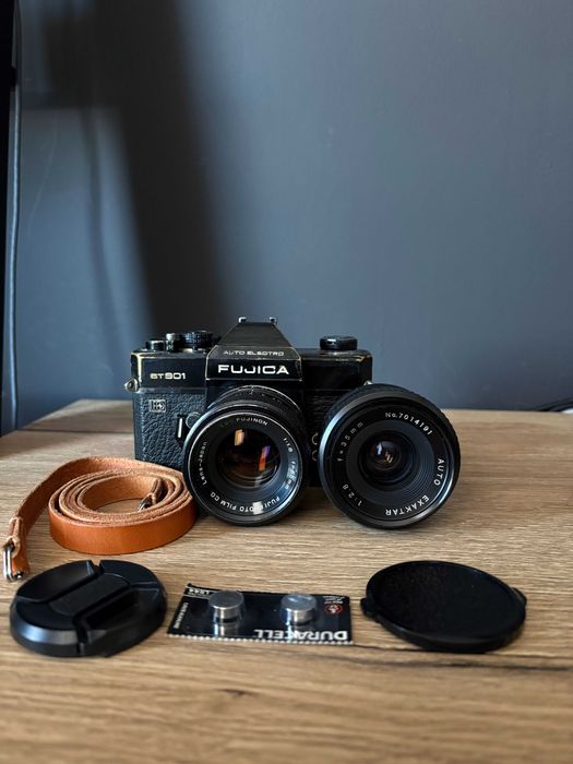 Aparat Foto Pe Film Fuji ST910 + obiective 55 si 35 mm
