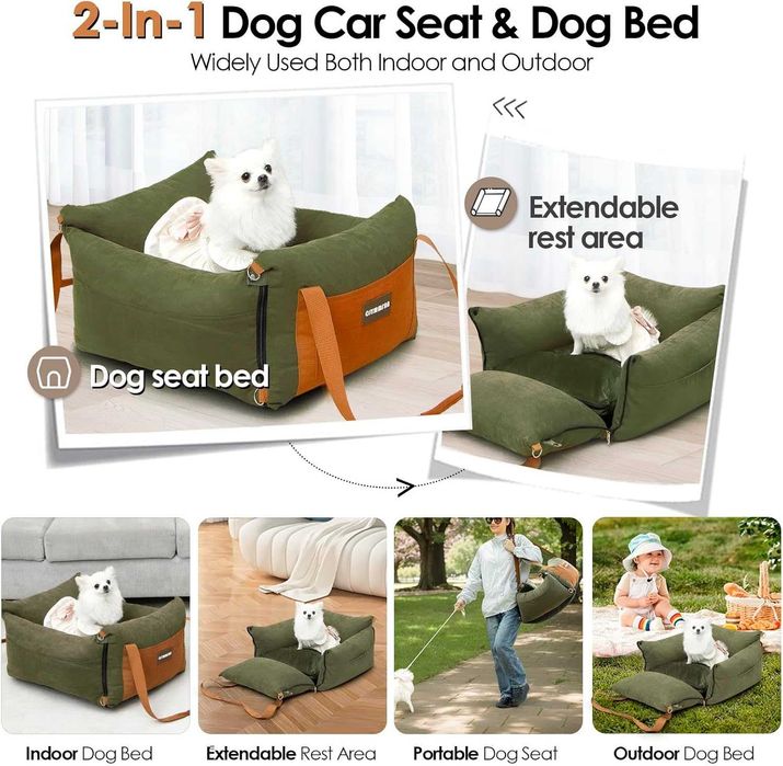 Столче за кола за кучета за малки и средни домашни любимци под 15 кг