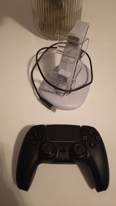 Controller PS5 DualSense Midnight Black + Stație Încărcare Dublă