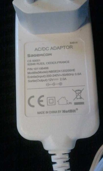 Router Sagemcom TDC Home Box, model V 5DK40