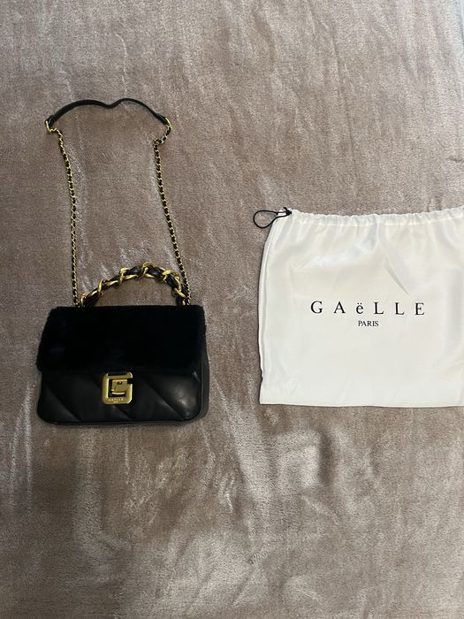 Черна еко-кожа чанта Gaelle Paris.В отлично състояние почти не употребявана