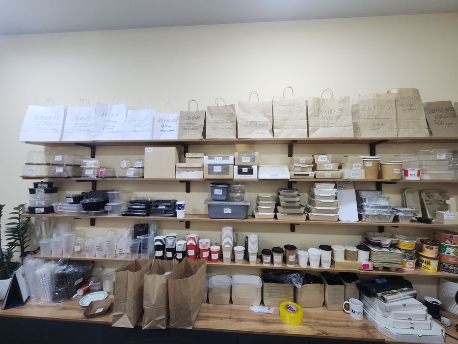 Bir martalik posuda va упаковка – konteyner stakan korobka paketlar