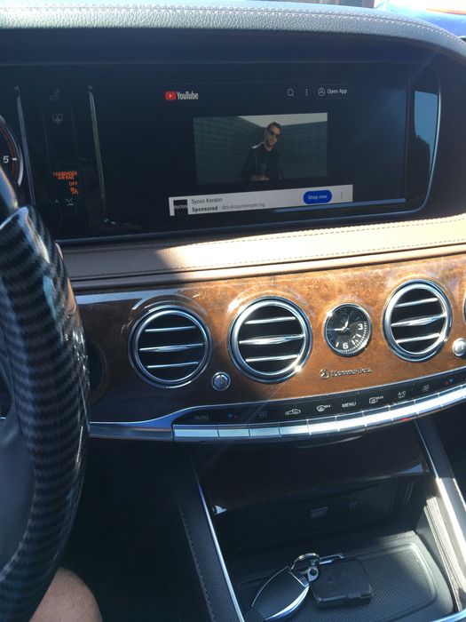 Apple CarPlay S-Class W222 Android Auto Mercedes Benz YouTube TV free