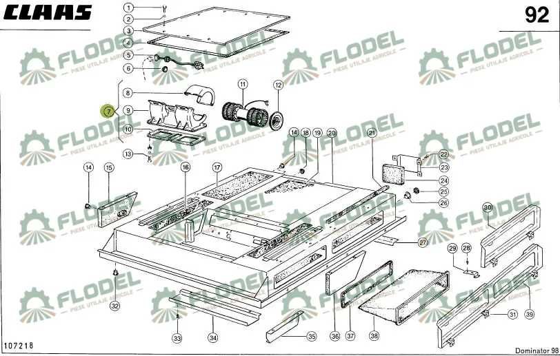 Ventilator habitaclu combina CLAAS 622763