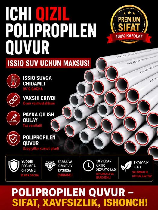 WaterPro PPR quvur va fitinglar