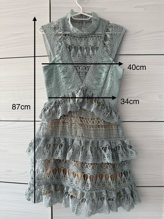 Self portrait(copy) rochi dama albastru menta Mar.M