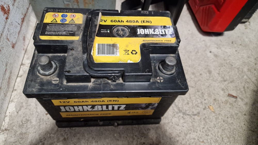 Акумулатор John Blitz 60Ah, 480A (EN) - употребяван