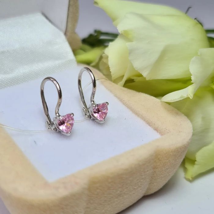 Серебряные сережки детские