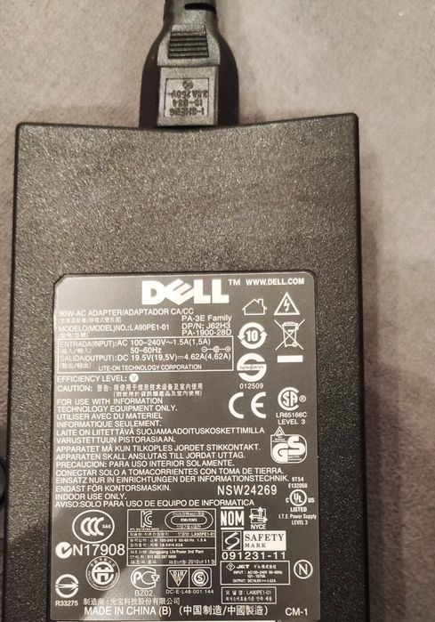 Зарядно Дел/Charger Dell LA90PE1-01 19.5V 4.62A 90w