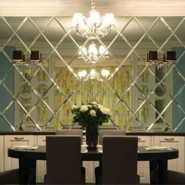 Зеркало ромбики, душкабины, Оргстекло