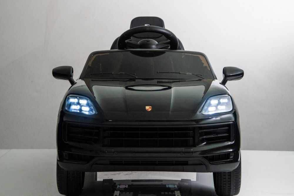 Masinuta electrica copii Porsche Cayenne cu licenta,acumulator 12V,bluetooth,faruri si stopuri led,slow start