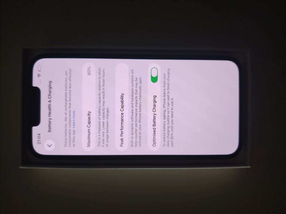 iPhone 13 128GB Verde • Full box • Sanatatea bateriei 80%