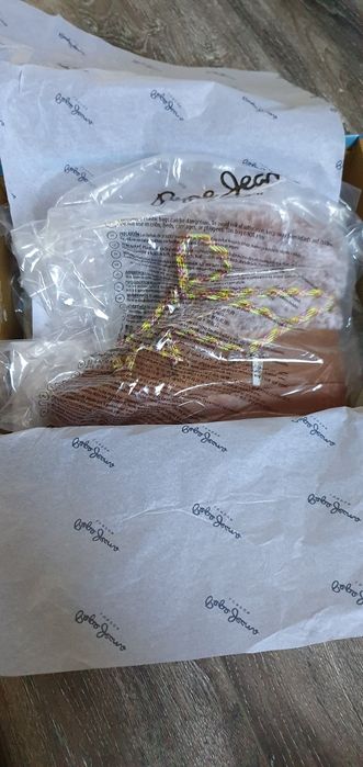 Cizme scurte / bocanci Pepe Jeans, piele naturala, marimea 35