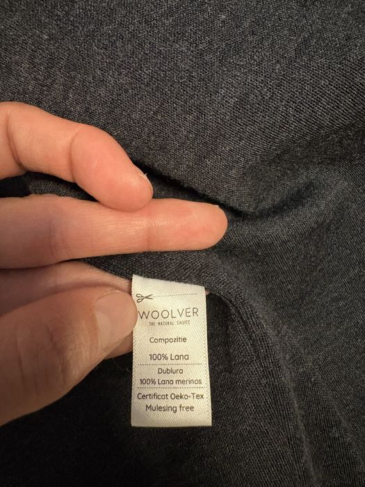Geacă Woolver 100% lână merinos, măr. 98/104, ca nouă