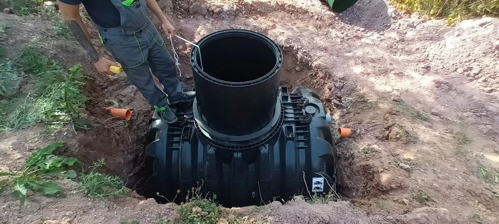 Септична яма , Канализация ,Багер ,Бобкат