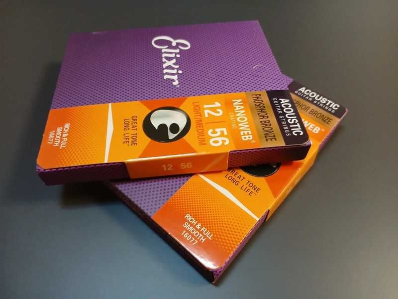 Elixir corzi de chitara electroacustica