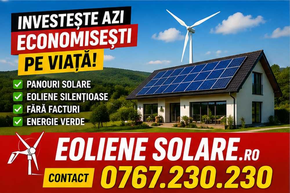 Panouri FOTOVOLTAICE, Panouri SOLARE, Turbine Eoliene - IANCA -