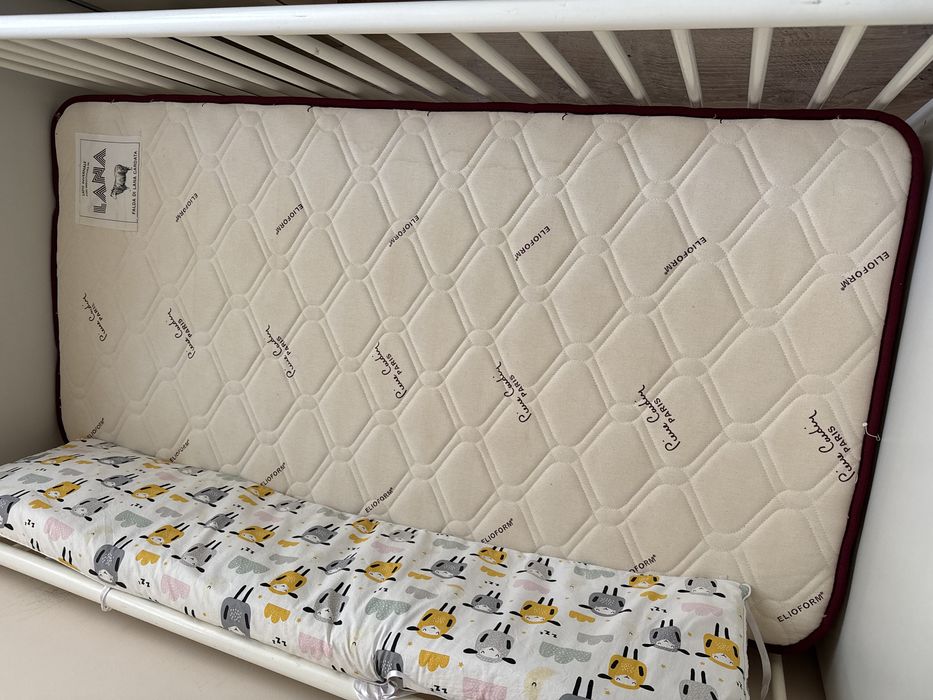 Детско легло кошара IKEA с матрак Pierre Cardin Elioform