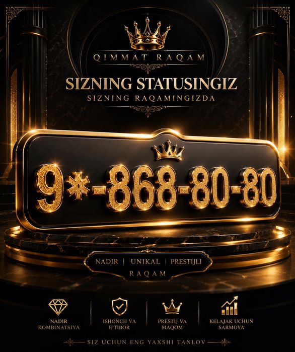 Gold raqam sotiladi.