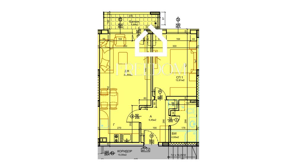 Продава се Двустаен апартамент в к.к. Св.Св. Константин и Елена - 67 кв.м за 2918 €/кв.м - Снимка #8