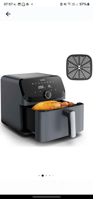 Фритюрник с горещ въздух Tefal Easy Fry Mega EY855BE0, 2020W