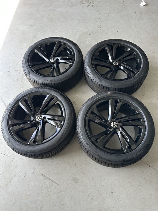 jante tiguan r line valencia 5x112 top anvelope 255 45 19 100v noi pirelli seal inside dot 2024